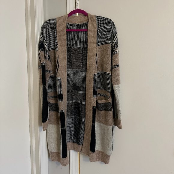 Doe and Rae abstract patterned multi-color cardigan - Picture 1 of 3